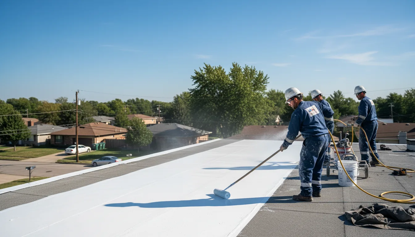 Commercial roof coating in Freedom, ME near me